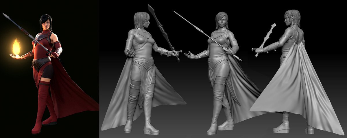 A_J_Torres0's tweet photo. #AmWriting #Fantasy
I want to show this off because why not lol. My husband modeled my main character from my #Novel #VTCOY. Her name is #Valhalla Onnika and I love every bit of this model. I'm trying to convince him to model my other characters lol. https://t.co/XkB0KKmc0S