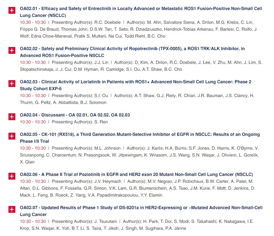 Andy Biotech Wclc18 Abstract Titles Out Targeted Therapy Steal The Spotlight From I O Again Loxo 292 Ret Sppi Poziotinib Exon Ckpt Ck 101 Egfr Rxdx Entrectinib Ros1 Pfe Lorlatinib Ros1 Mrk De