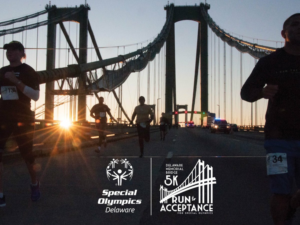 Delaware_DSHS's tweet photo. #Runthebridgede Open to all active, retired, and veteran FIRST RESPONDERS only (law enforcement, fire, EMS, medical, and military personnel). A chip-timed run over the 
Delaware Memorial Bridge, starting in NJ &amp; finishing in DE 9/30/18 7AM https://t.co/4ZzM8vP5P9 https://t.co/J6maJWc7ci