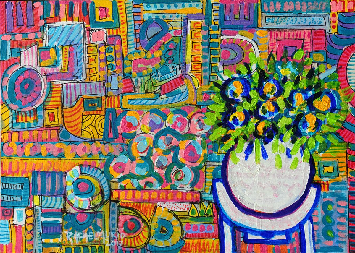 Rafael Murió (Brazil, b. 1954)  Acrylic on canvas. My dears TFriends... Have a great  week end :)... Greetings from Brazil.. #expressionism #impressionism #Awarded #Gallery #conceptart #experimental #australianstory #AustralianSurvivor #austrailinangp #ArtExpo  #moleskinJP #musei