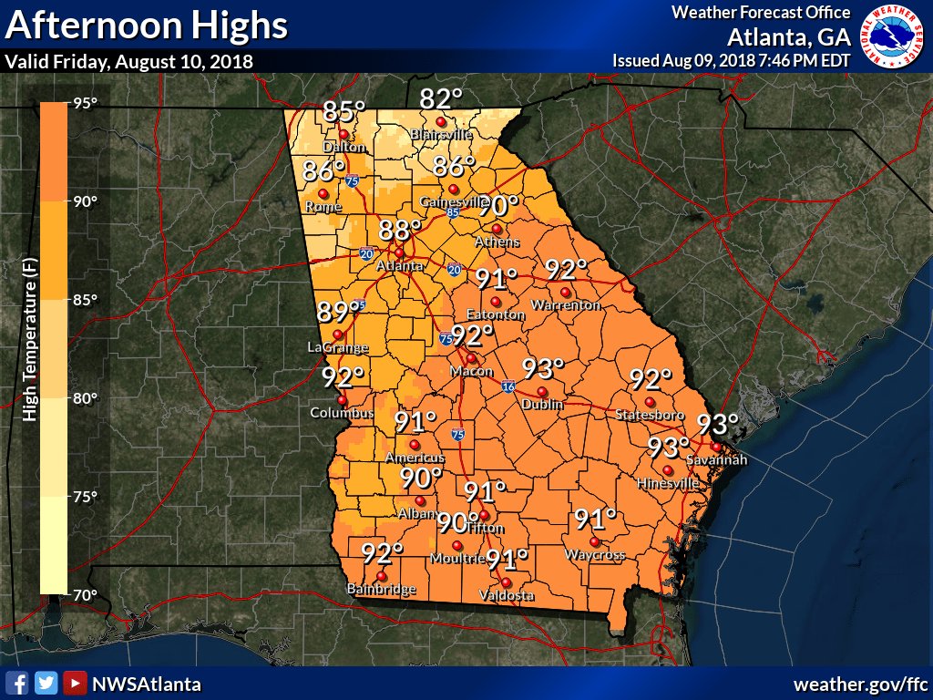 NWS Atlanta on Twitter "With the radar staying pretty quiet this