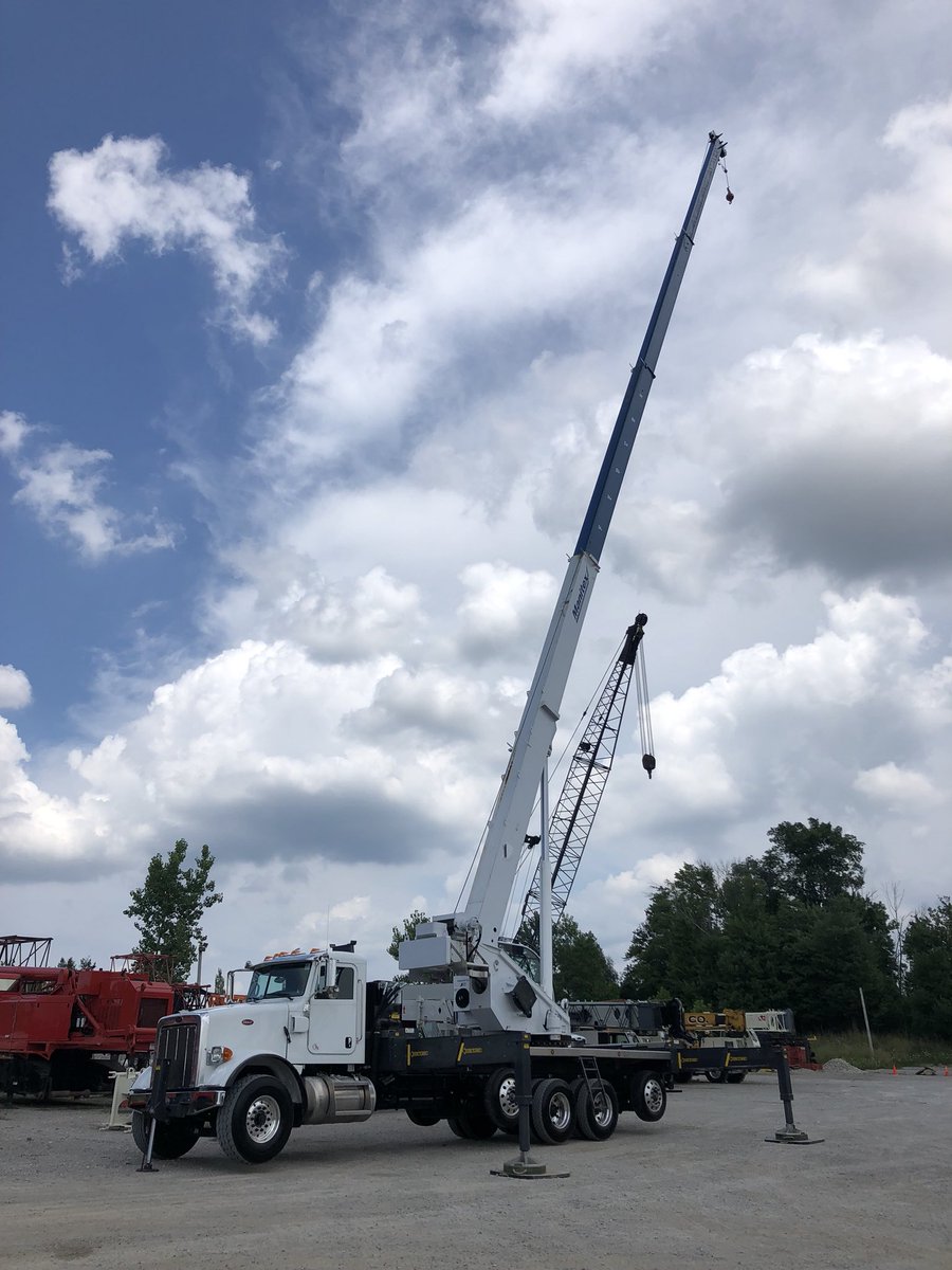 exactcrane's tweet photo. 2017 Manitex 50128S 50 ton, 128’ boom, Block and ball, AC 860 PTO hrs
2018 Peterbilt 365, 10 Speed tandem drive, pusher & tag axle
1300 hrs, 11,000 miles
Price FOB Solon, OH is $425K
#BoomTrucks #CraneLife #Cranes4Sale #roofing #TrussWork #TreeCare #TreeService #Arborist https://t.co/HDw17Ck5NF