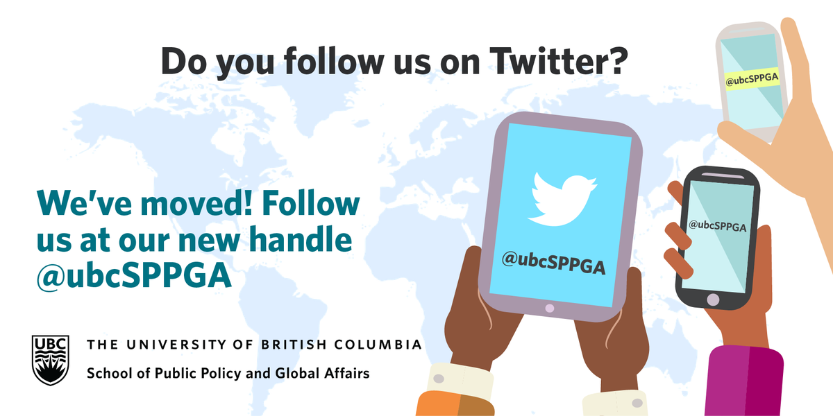 UBCPolicySchool's tweet photo. We’ve moved accounts! Follow us at @ubcsppga to keep up with our expert faculty, our diverse interdisciplinary initiatives, and policy research and news from local and global perspectives! This account will officially close Aug 15. https://t.co/gH4zj2apLv