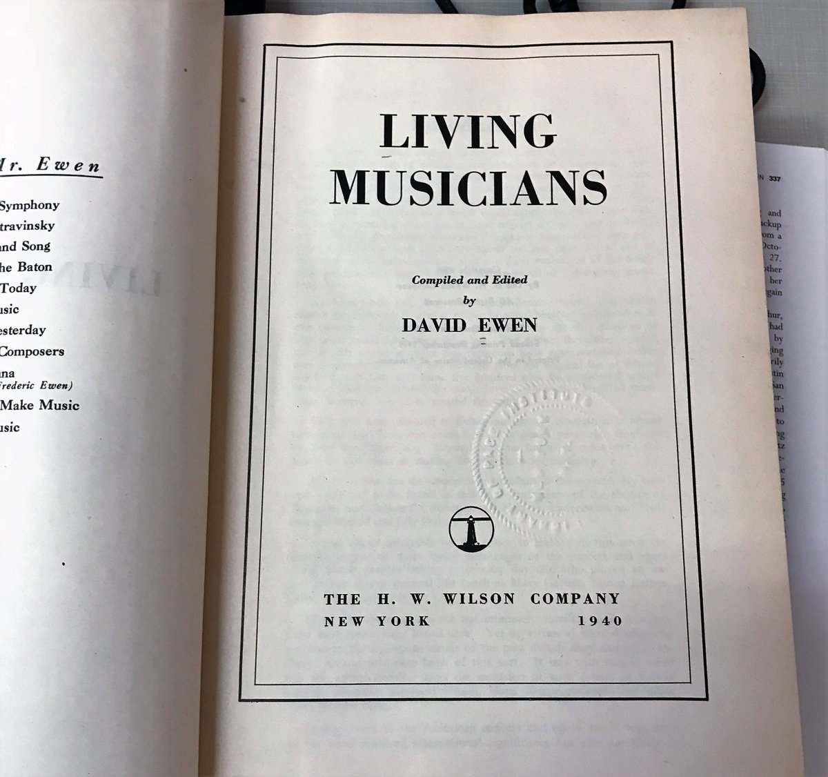 pacelibrary's tweet photo. #foundinthestacks Living Musicians, published in 1940. ¯\_(ツ)_/¯ https://t.co/AxQcKvAFVs