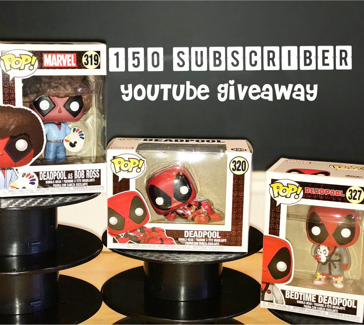 MADFunko's tweet photo. Head over to our YouTube and subscribe for an awesome giveaway https://t.co/KolqMJW1Z8!!!! #giveaway #popgiveaway #deadpool #giveawaycontest #funkopopcollector #funkopopgiveaway #funko #funkopop #funkomania #funkofamily #funkofunatics #funkoaddicts https://t.co/vYXv4W9p96