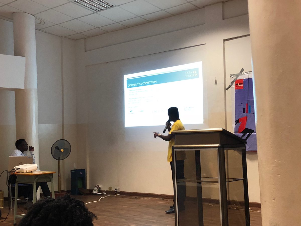 innovateghana's tweet photo. Kofi making a presentation right now on his project #octa_walker.
From #BoomARide to #octawalker.
#5YearsOn #HighSchoolChallenge #innovategh18 https://t.co/8BGMSVFTJp