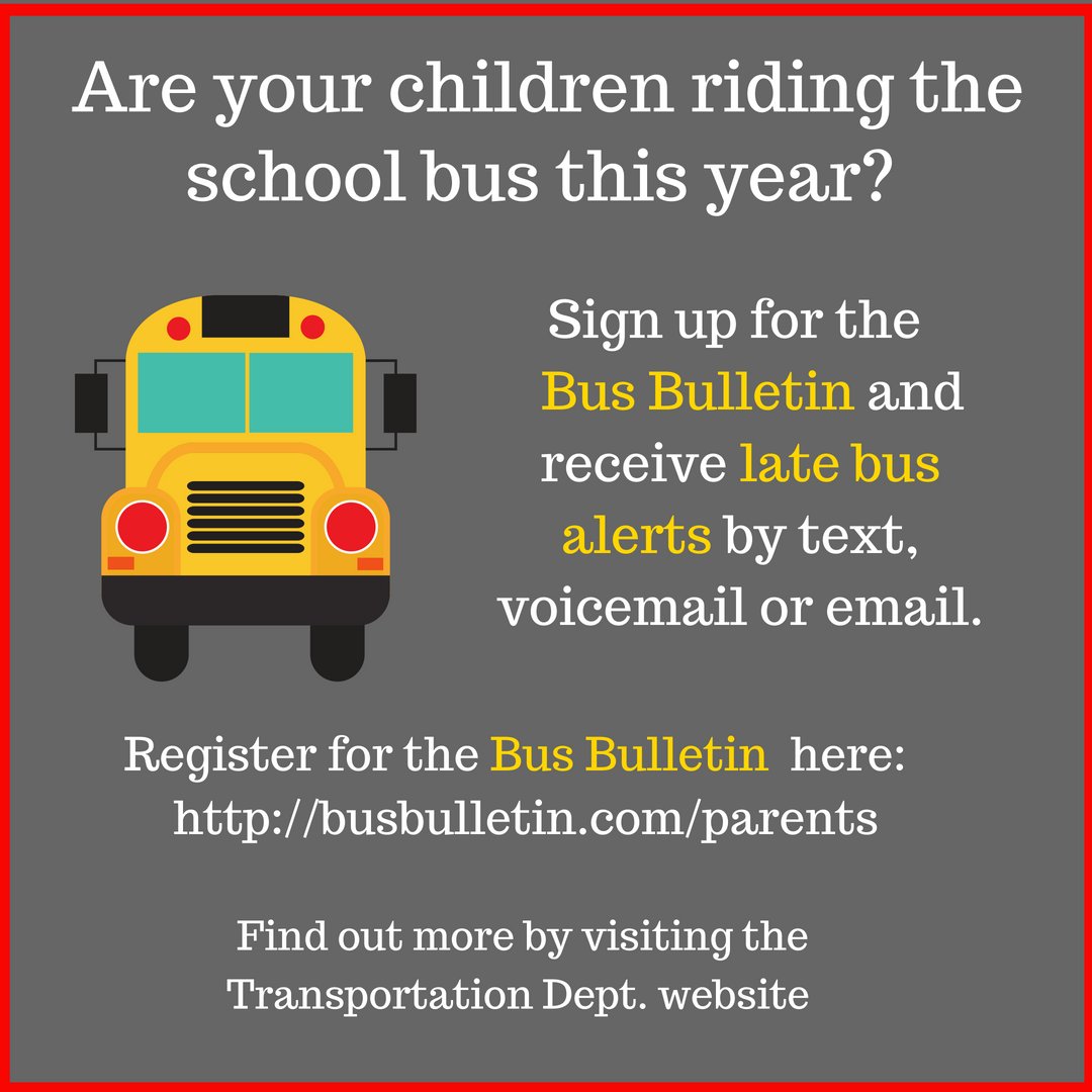 Important for WHMS families who have bus riders...