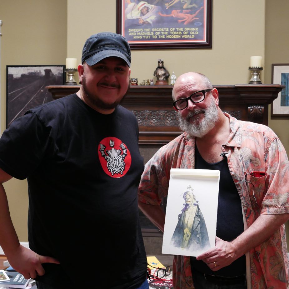 Always an amazing feeling to be able to work with your heroes. Working on some special events that will premiere in September. More soon!
#MikeMignola #artofmikemignola #frankensteinunderground #hellboy #frankenstein #maryshelley #chogrin #modernprometheus 
#frankenstein200