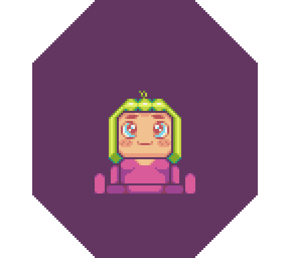 JonathanPigeon3's tweet photo. This time I used shapes not lines. also a little fanart of @GMShivers. #PixelArt #Aseprite #ドット絵 #Softmilk https://t.co/3UJulrsisQ