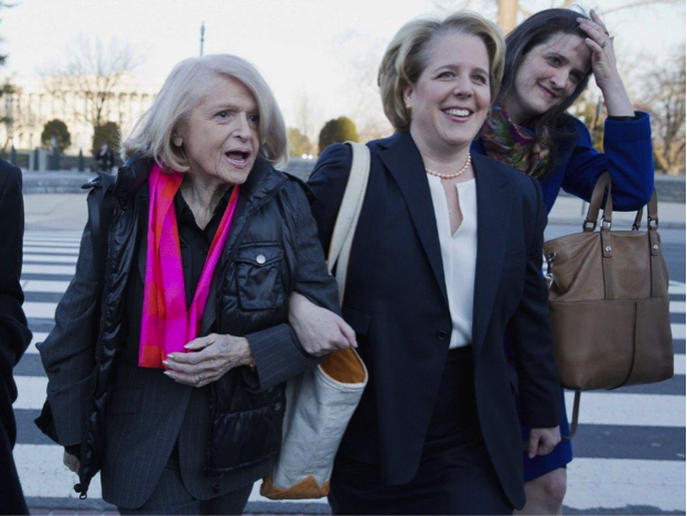 Robbie Kaplan with Edie Windsor at the U.S. Supreme Court.
