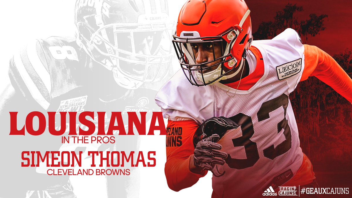 RaginCajunsFB's tweet image. #PreauxCajuns 💪

@CallGod8 began his career with the Cleveland Browns by recording a team high 5️⃣ tackles in their preseason opener 👊

#GeauxCajuns ⚜️