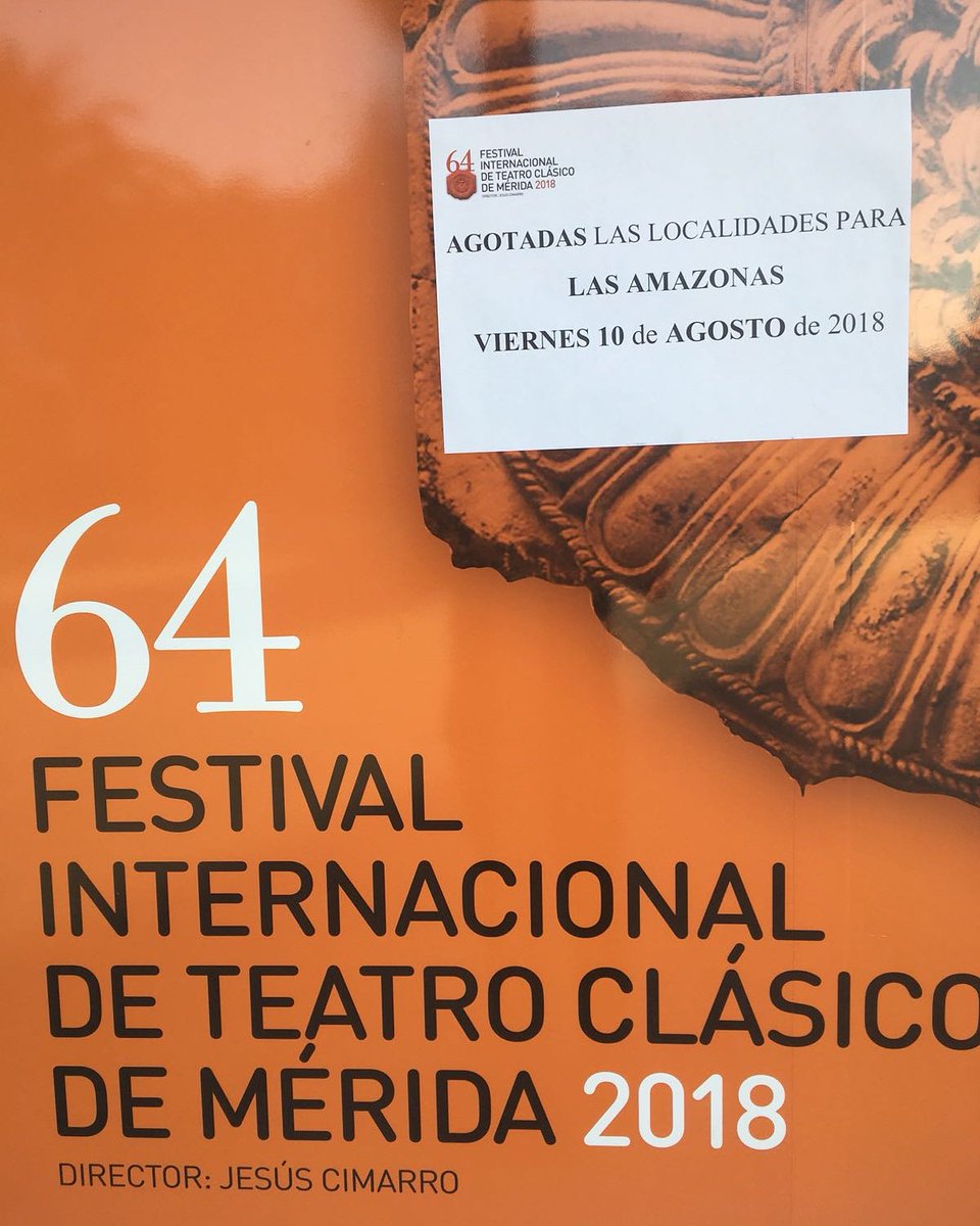 Festival_Merida's tweet photo. Nuestras mujeres guerreras vuelven a llenar el #teatroromano de #Merida64 por tercer día consecutivo.
Gracias una vez más!!!
@JCimarro @_PENTACION_ @maguimira @S_abascalworld @XabierMurua @oliviatirmolina @karinagarantiva @Maxi_Iglesias @SoyOndina @loles_leon #antoniohortelano https://t.co/BgTPxdgld0