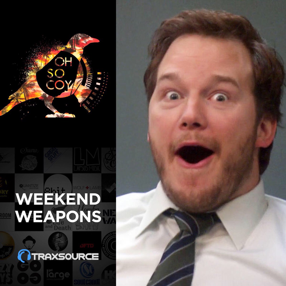 Happy happy release day! New tunes out today on Oh So Coy! Huge shout out to <a href="/traxsource/">Traxsource</a> for the feature in their Weekend Weapons chart! Scoop your copy today: traxsource.com/track/5543637/…