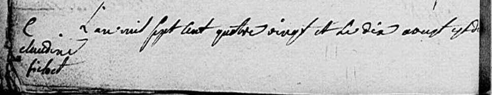 LDGenealogie's tweet photo. #1J1Ancêtre #FICHET Claudine (Sosa 1649) décède ce 10/08/1780 âgée d'environ 76 ans, elle était l'épouse de Jacques #PRUDON (Sosa 1648) puis en secondes noces de #PRADEL Philippe. Avec Jacques elle eut au moins 4 enfants dont mon Sosa 824 #PRUDON Emilian marié à #ROSIER Pierrette https://t.co/eY4vTvUutO