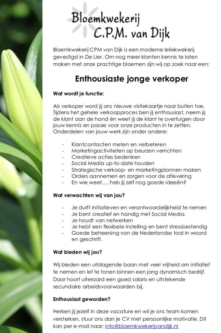 Bloemkwekerijvandijk (@kees_v_dijk) on Twitter photo 