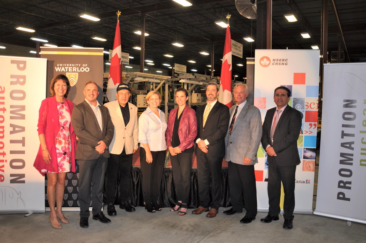 PromationN's tweet image. The Honourable @KirstyDuncanMP and her delegates visited our Oakville facility to announce funding of more than $78 million to recipients of the Strategic Partnerships Grants for Networks and Projects supported by @NSERC_CRSNG. #STEM #Innovation #CreateJobs #Collaboration #Canada