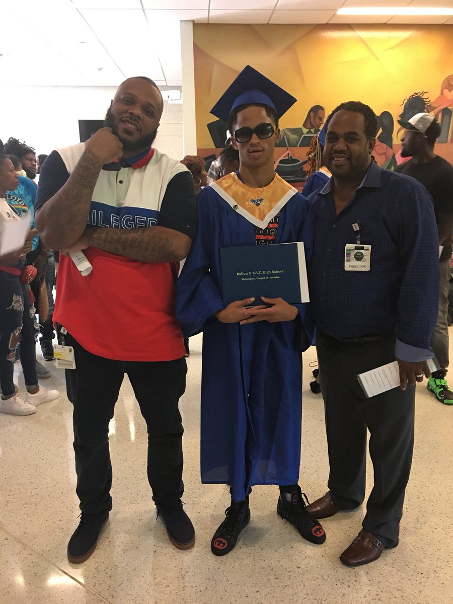 docjorich's tweet photo. Our young King Majae graduated today from DC Ballou HS Stay Program shot a couple months ago entered our hospital violence intervention program stayed focus today he graduated and gave a graduation speech #capvip #pgtrauma we save lives #EndGunViolence https://t.co/KEyVXNBCRS