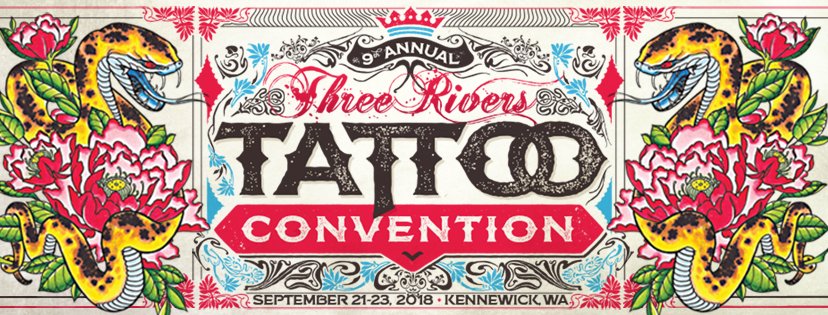 Only *6 WEEKS* until the Three Rivers Tattoo Convention! We still have vendor booths available, but space is limited, so get your app turned in now to reserve your spot! App link here: bit.ly/2GbvxIA . See you there! #TRTatCon #ThreeRiversTattooConvention #WeLoveTattoos