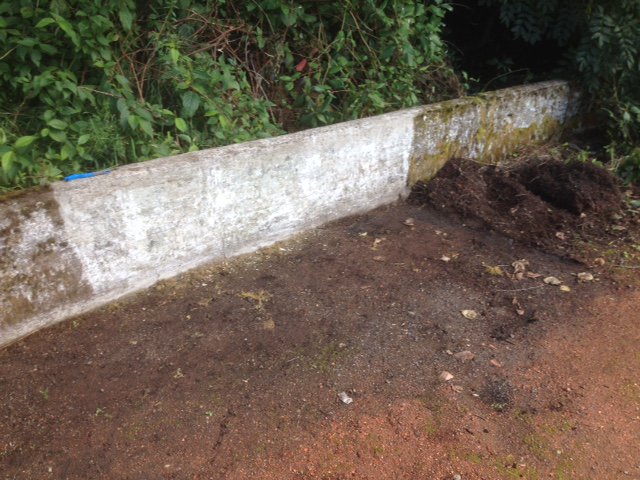 A couple of Before &amp; After shots from today...my 108th day of voluntary work at Cathkin this year. Another 1/3 section of terrace cleared,polished &amp; in-filled. 10 feet of pitch wall cleaned. 29 feet of the Running Track levelled.