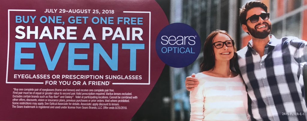 sears ray ban eyeglasses