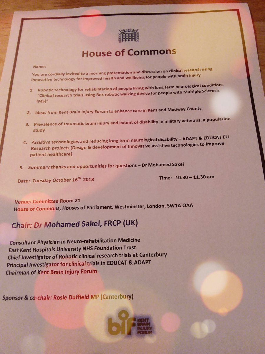 K_neurorobotics's tweet image. Looking forward to special event Chair @DrSakel at House of Commons-Clinical research using robotic technology for patient benefit @MattHancock @SusanAcott @EKHUFT @KBIForum @EKHUFT_Research @tolanPT @KMiddletonCSP @NicolasRagot2 @AKokosy @Channel_Manche #transformingtechnology