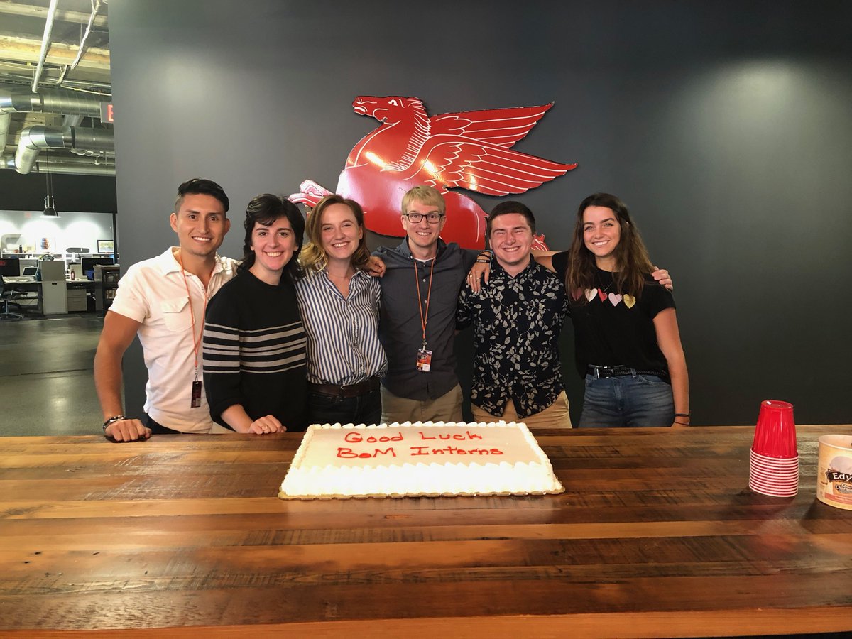 Last day for our amazing summer interns! This crew kicked ass and made us proud. Wishing them the very best of luck in all they do!  #bamily #summerintern #adlife #creativeagency