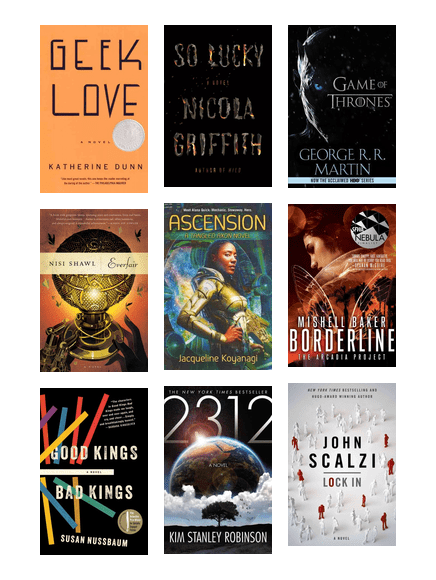 KCLS's tweet photo. Author @nicolaz shared a list of fiction that passes the #FriesTest. Browse books you can borrow from the library featuring more than one disabled character, who have their own narrative purpose, and do not have their disability erased by curing or death. https://t.co/Lr0pUuwG4S https://t.co/6EJjtingkp