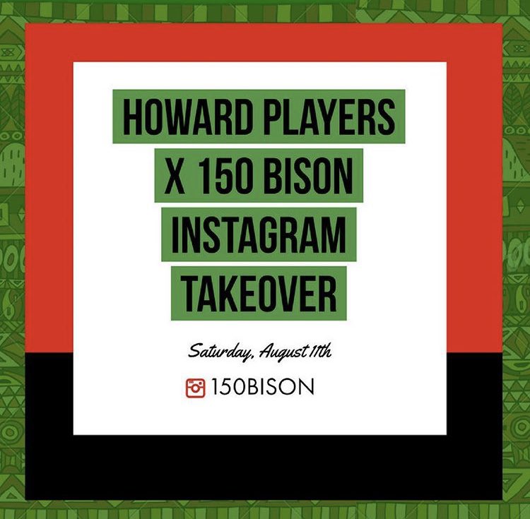 thejazminimani's tweet photo. Hey #HU22 ! Catch @HowardPlayersHU on @150Bison Instagram Takeover tomorrow @ 1pm ! Tune in, spend the day with us, and ask us questions & learn more about who we are & what we stand for 🎭 ! #HP #HowardPlayers #150Bison #HU22 #WelcomeToTheMecca #IGTakeover https://t.co/MM5XNSZHXq