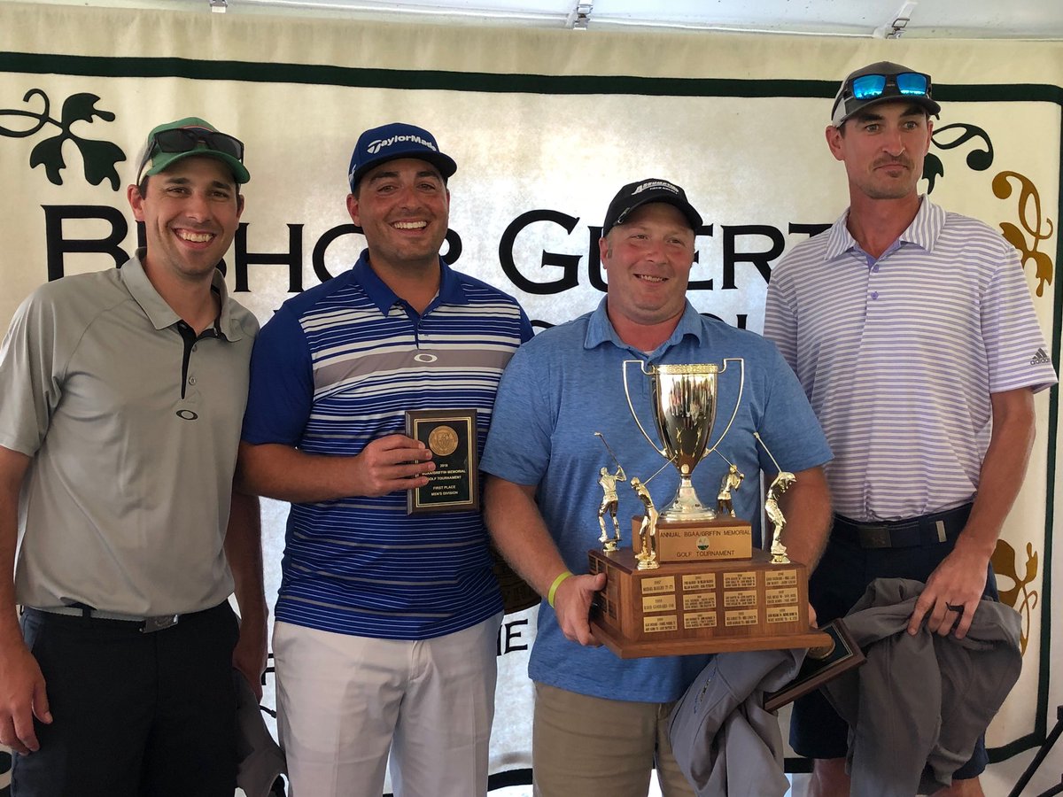 The winners of the 32 Annual Christopher Griffin ‘79 Memorial Golf Tournament at -13 were Greg Genest ‘02, Dylan Mullin, Steve Duprat ‘00, Steve Considine ‘00