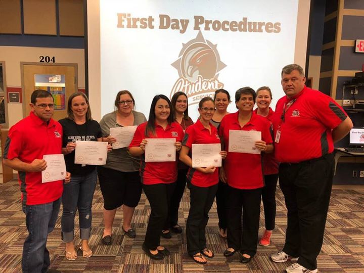ERHSPrincipal's tweet photo. Honored to celebrate the work of these instructional leaders. These teachers presented at our Falcon Camp on Tuesday. We did not need to bring in experts. They are all over our campus! #excellence https://t.co/YzYrdpWUxx