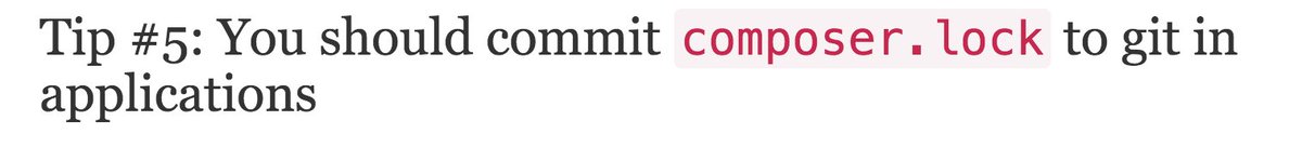 bogicevic7's tweet photo. 17 Tips for Using Composer Efficiently https://t.co/Q0DL7WSmgv #php #composerphp #webdev #programming https://t.co/b1V4URNMwP