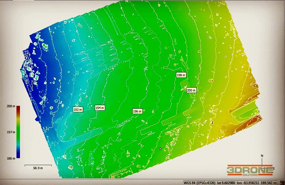 3DroneSolutions's tweet image. Fazemos o modelo digital de elevação (MDE) de sua terra ou trabalho. Nós podemos fazer MDS ou MDT e linhas de contorno de acordo com suas necessidades. #mappingdrones #mapeamentodrone #drones #topografia #modelado3d #med