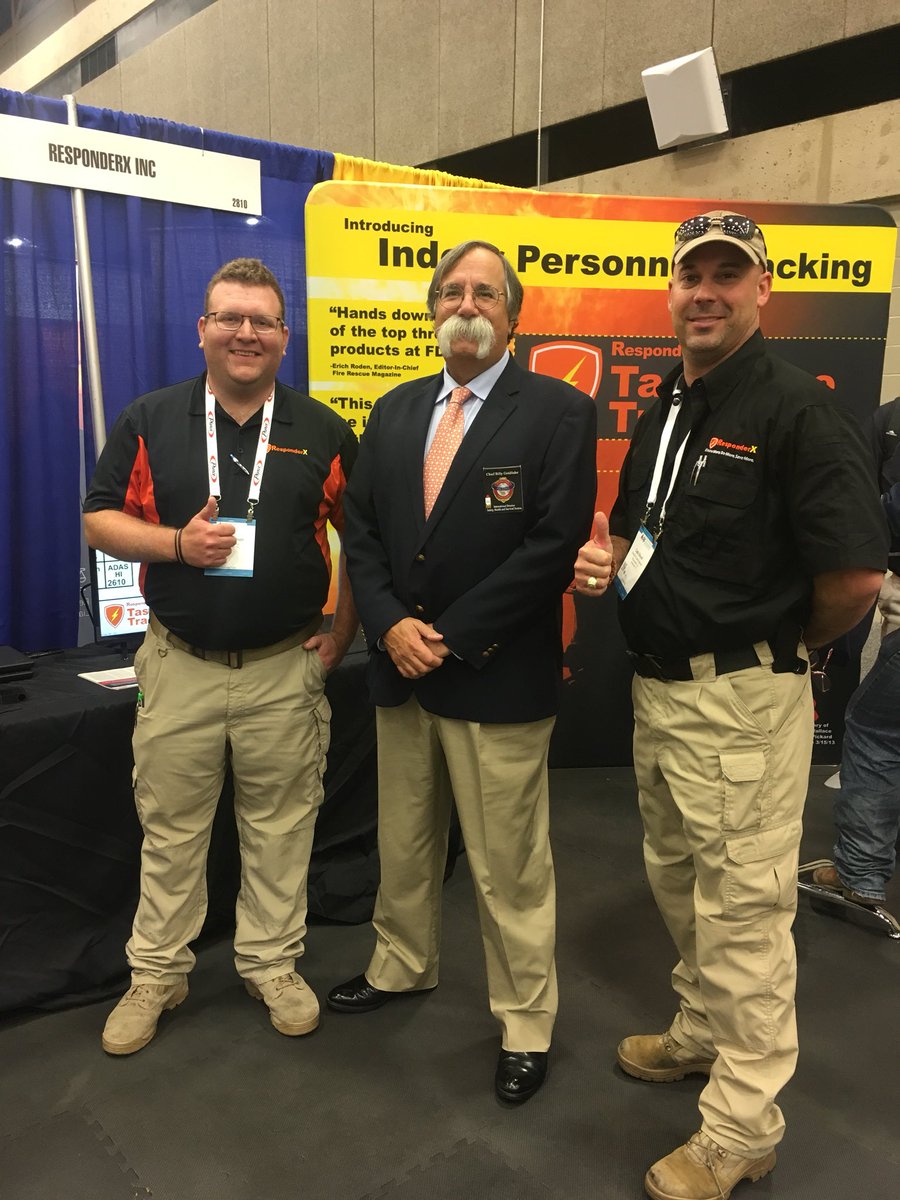 responderx's tweet photo. Thanks to @BillyGoldfeder for stopping by the ResponderX booth at #FRI2018 https://t.co/TIkSOpmA9H