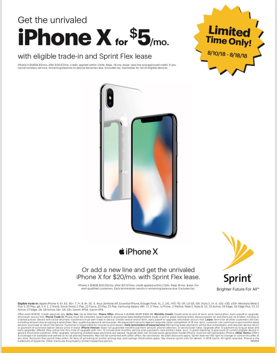 For one week only, get an iPhone X for only $5 with eligible trade in! Come see us to get this limited time deal. 386 E H St 91910. Call us at (619) 308-6993 #SanDiego <a href="/MikeXPC/">Mike</a> <a href="/DannyIsho/">Danny Isho</a>