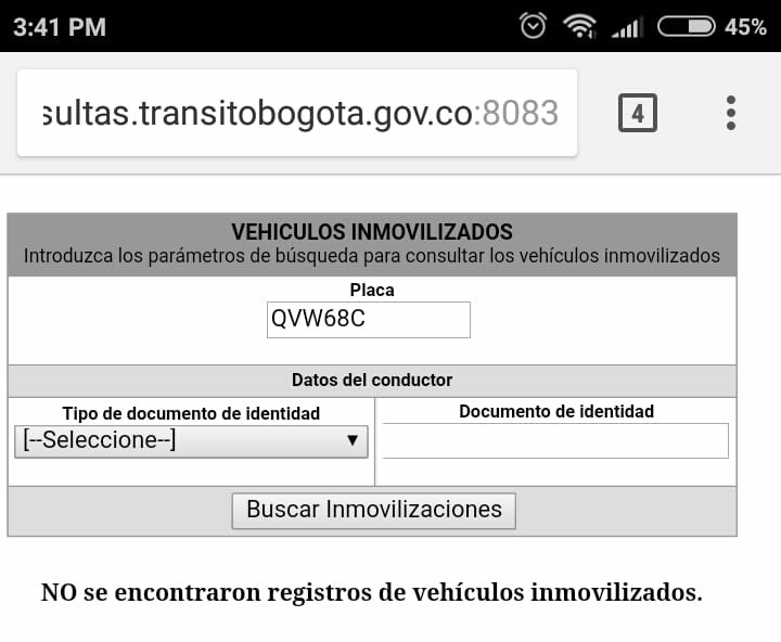 Davidrbg's tweet photo. @SectorMovilidad @2Dairo @BogotaTransito Al buscar en el sistema de tránsito Bgt no aparece la moto, ni con la placa original (QVM68C) que se ve en las fotos, ni con la placa que uds indican en el pantallazo. https://t.co/udwSe9Xts5