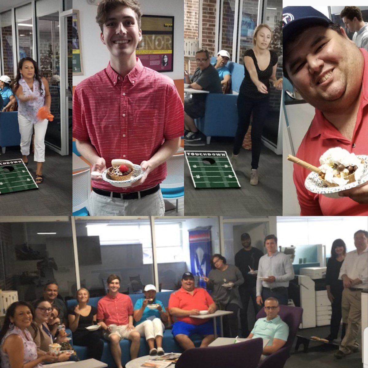 TribalTechLLC's tweet photo. The Tribal Tech team enjoyed a sweet summer celebration. We beat the heat with an ice cream sundae competition and summer games. #TribalTechFun #FridayFunday #FunDaySundaez https://t.co/lBdCapDFcf