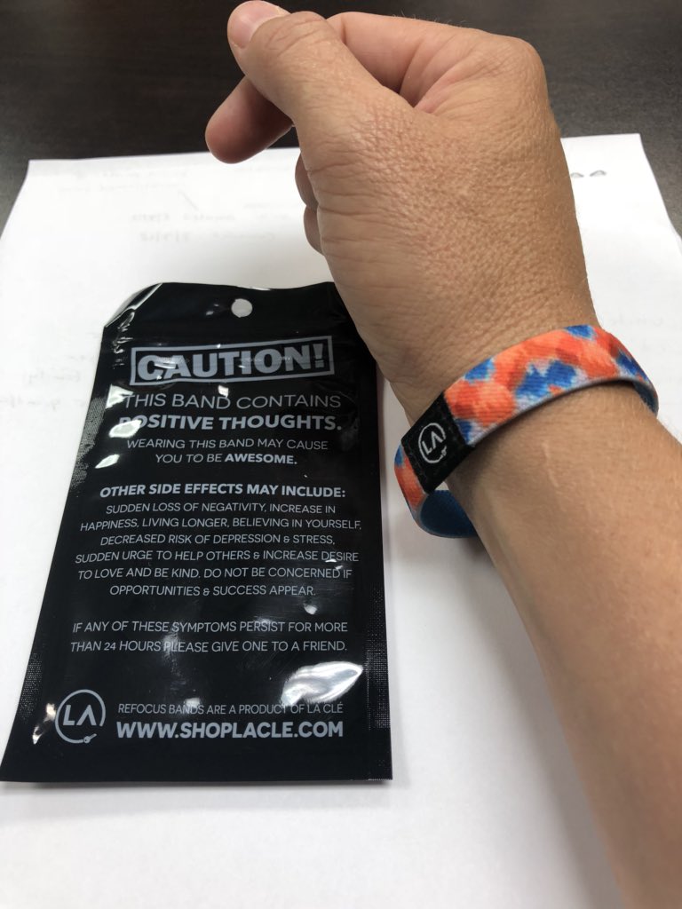 Shsreddogbball's tweet photo. Loving this band! Can’t wait to get custom ones in for our team w/ theme on inside. Please take a moment to read what this band is all about. #positive #onlywaytobe https://t.co/6t1qwAqIlU