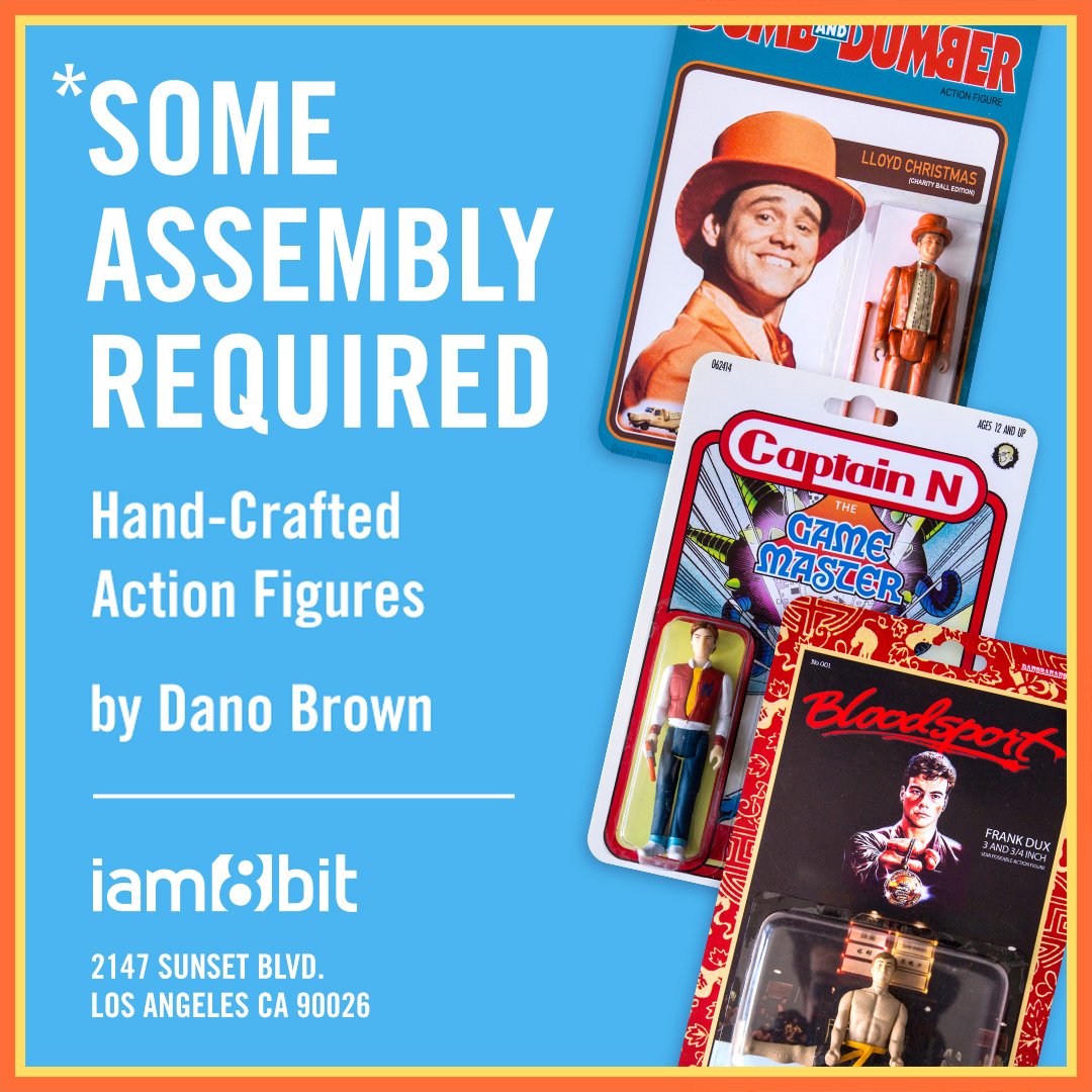 iam8bit's tweet photo. Stop by @iam8bit during Echo Park Rising - FREE popsicles (&amp; AC) + last weekend of *Some Assembly Required feat. one-of-a-kind action figures!! Thu-Fri (5-10pm), Sat (1-10pm), Sun (12-5pm)! https://t.co/Bx7I3Le3p1