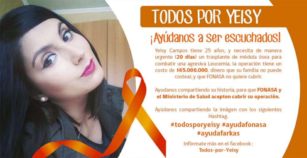 taamyQ's tweet photo. Hacer viral! RT
Necesitamos toda la ayuda posible! 🙏🙏🙏#todosporyeisy #ayudafonasa 
@canal13 @chilevision @Mega @ando @comunidadfarkas @leonado @PANCHOSAAVEDRA @diana_bolocco @pamelafiera @NissRosenthal @felipekast @rubionatural #DiaDelMinero #T13Tarde #PasapalabraCHV https://t.co/Xl9yTpxnak