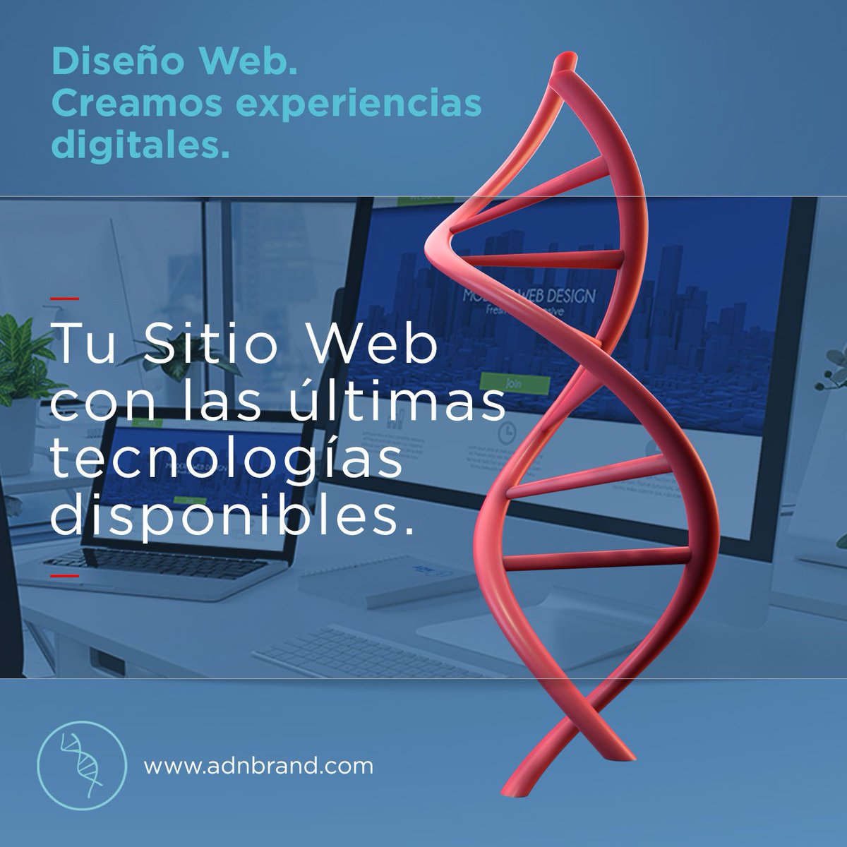 DISEÑO WEB Creamos experiencias digitales.
Tu Sitio Web con las últimas tecnologías
E-COMMERCE
Aumentá tus ventas
.

Enterate de todas nuestras soluciones en 👉 adnbrand.com 👈
O al email 📩 contacto@adnbrand.com

#Agencia #Publicidad #BsAs #Ecommerce #PaginaWeb