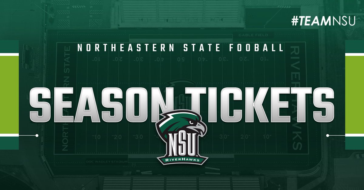 Purchase your season tickets today with six chances to catch your RiverHawks at home this fall! #TeamNSU🏈

🎟️ | GoRiverHawksGo.com/Tickets
