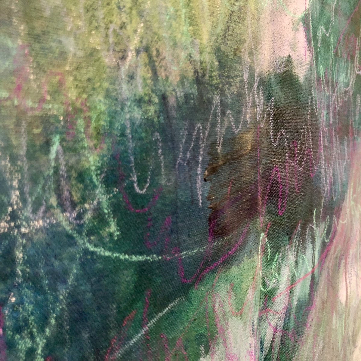 art_charlie's tweet photo. At the #studio today revisiting this piece โIn the lace lightโ #studiofriday #art #artist #painting #workinprogress #wip https://t.co/9rQcmMylOv