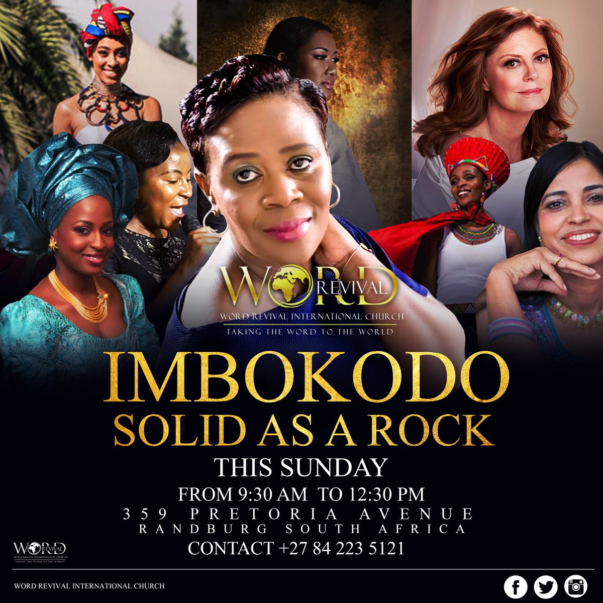 WordRevivalInt1's tweet photo. On Christ the solid rock i stand every other ground is sinking sand. See you on Sunday #imbokodo https://t.co/WL5wkl7nwb