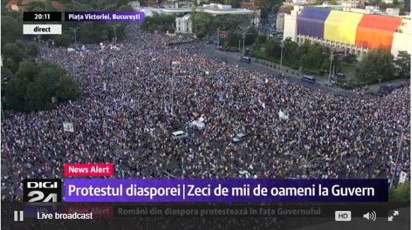 Протесты в Румынии 