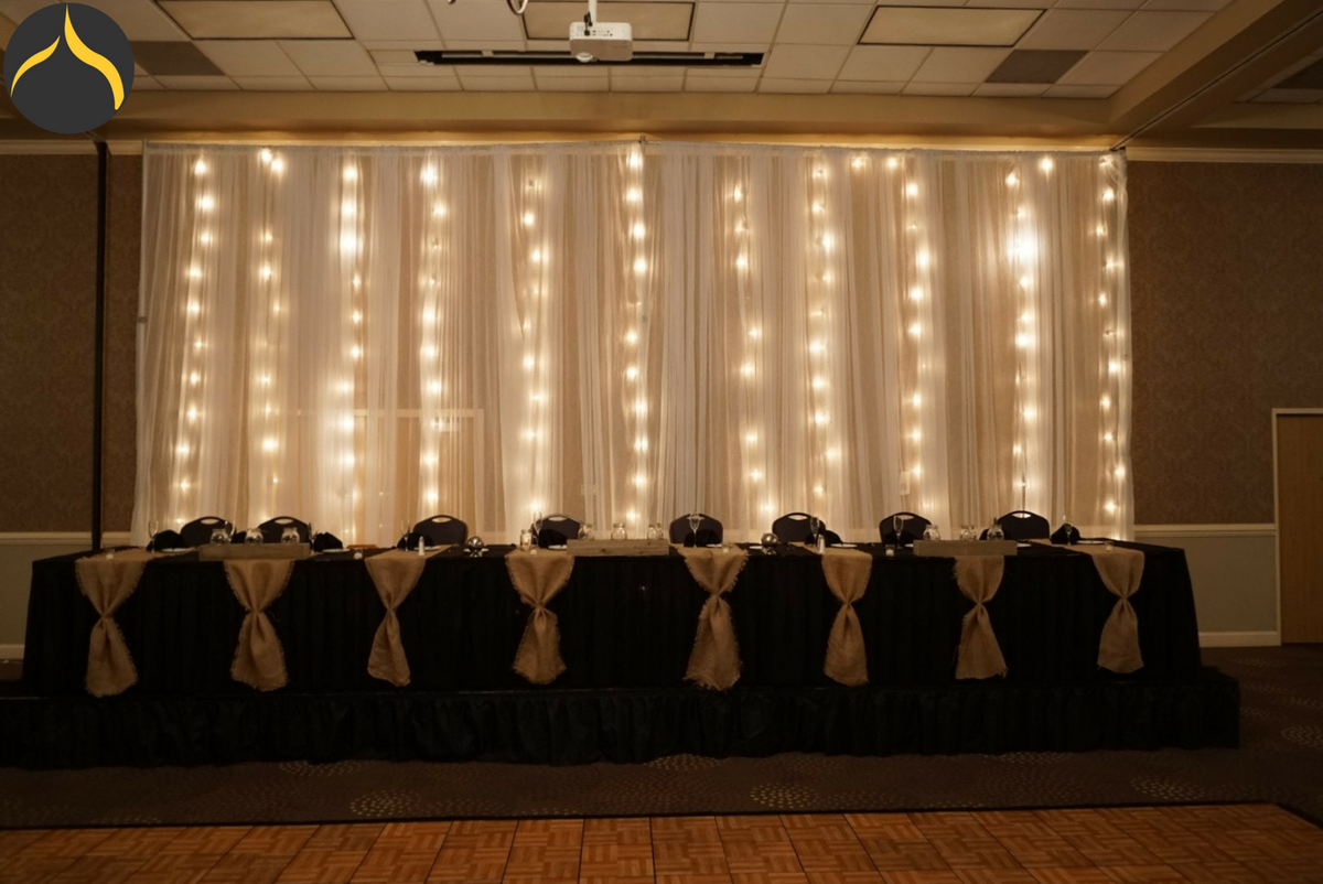 PPPalaceRentals's tweet photo. Sheer backdrop with Bulb Lighting for Wedding Reception 6.9.2018 @ Bloomington DoubleTree Hotel and Conference Center!! #Palaceevents #TEAM #sheerbackdrop #bulblighting #weddingreception #bloomingtondoubletree #palaceeventswedding #weddinginspo #2018weddings #junewedding https://t.co/qmbYlx9Mbb