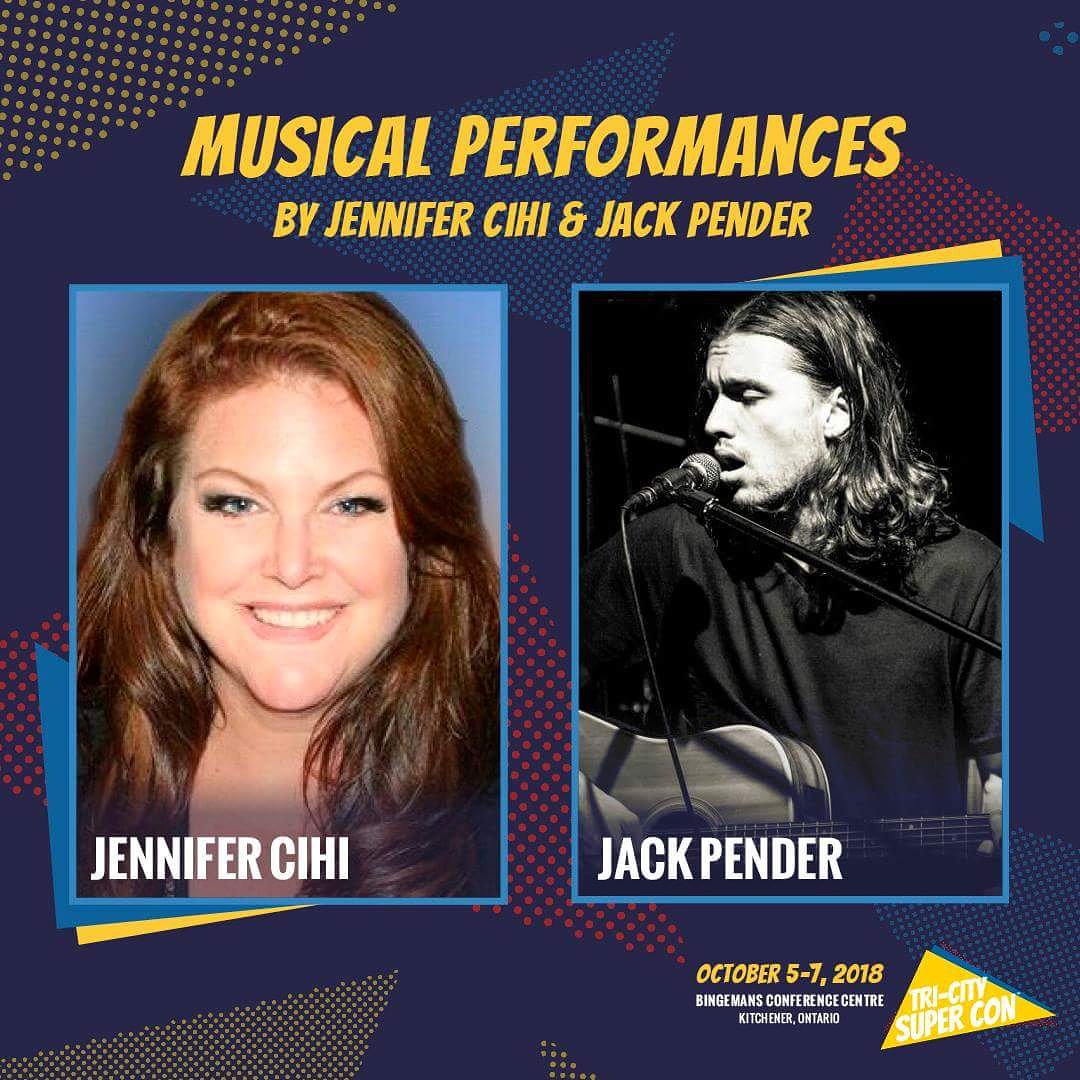 TricitySuperCon's tweet photo. We got a few special events happening at Tri-City like musical performances by @jennifercihi and Jack Pender. Check out the performance schedule onlline at https://t.co/1YMDF7wKVe
#tricitysupercon #jennifercihi #comiccon #jackpender https://t.co/tx1l5UKnLF