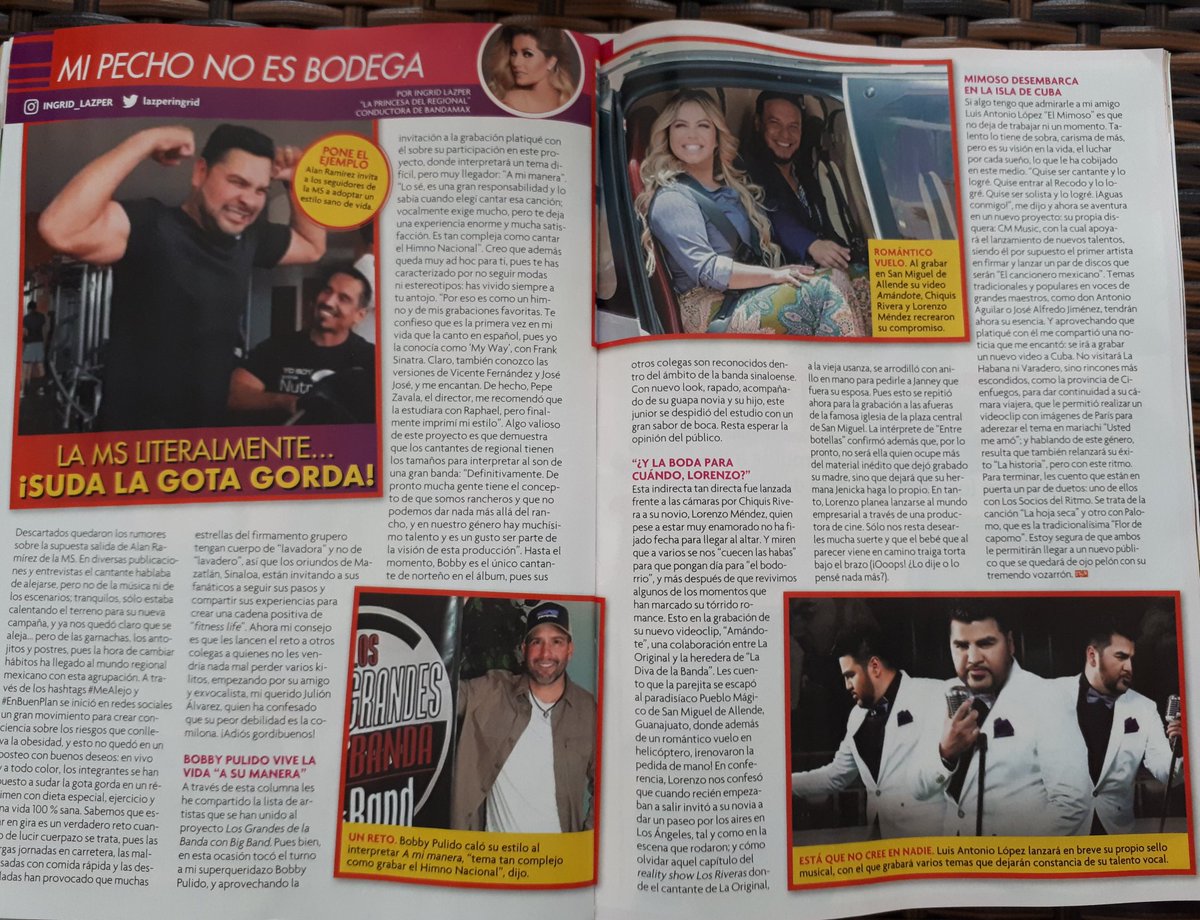 lazperingrid's tweet photo. Nos unimos al lanzamiento de Mejor Me Alejo con mi columna!!! @BANDA_MS @TVyNovelasMex @SaraEvaP https://t.co/ACDsukIsAx