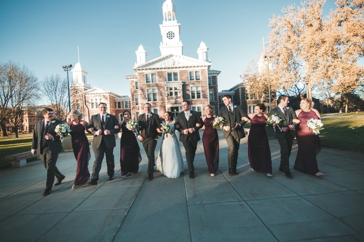 usd's tweet photo. When you need "something old," you can't do better than beautiful and historic Old Main. (Just don't expect something blue.) Congrats to the happy couple! #GoYotes #WeAreSouthDakota

 📷 Annie Otzen Photography
More: https://t.co/pdo0f2vcW0 @AOtzen https://t.co/BjDOQMTIn7