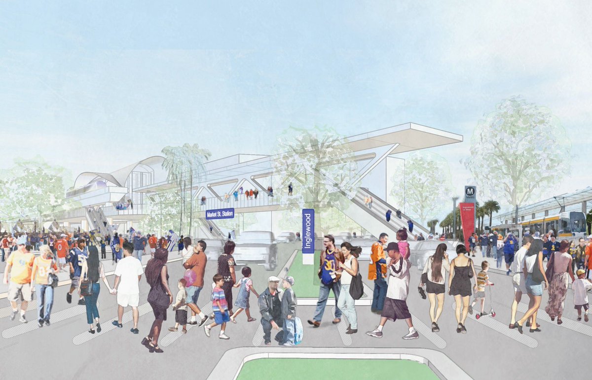 LAXSolutions's tweet image. As the Rams-Chargers stadium nears completion, Inglewood could add a People Mover.... just like LAX! Welcome to the future of infrastructure. #LAJobs #LAConstruction #HireLocal buff.ly/2LtBN4R