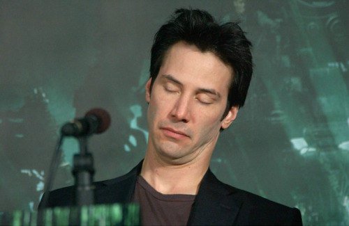 keanuthings's tweet photo. keanu reeves bored out of his mind https://t.co/zrekNwzrYI